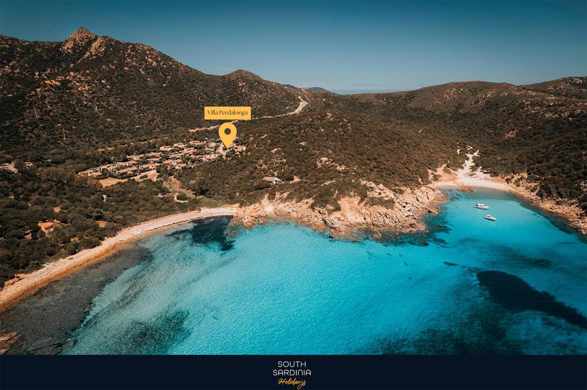 Villa Perdalonga, Vista Mare Sea View Tuerredda テウラーダ エクステリア 写真